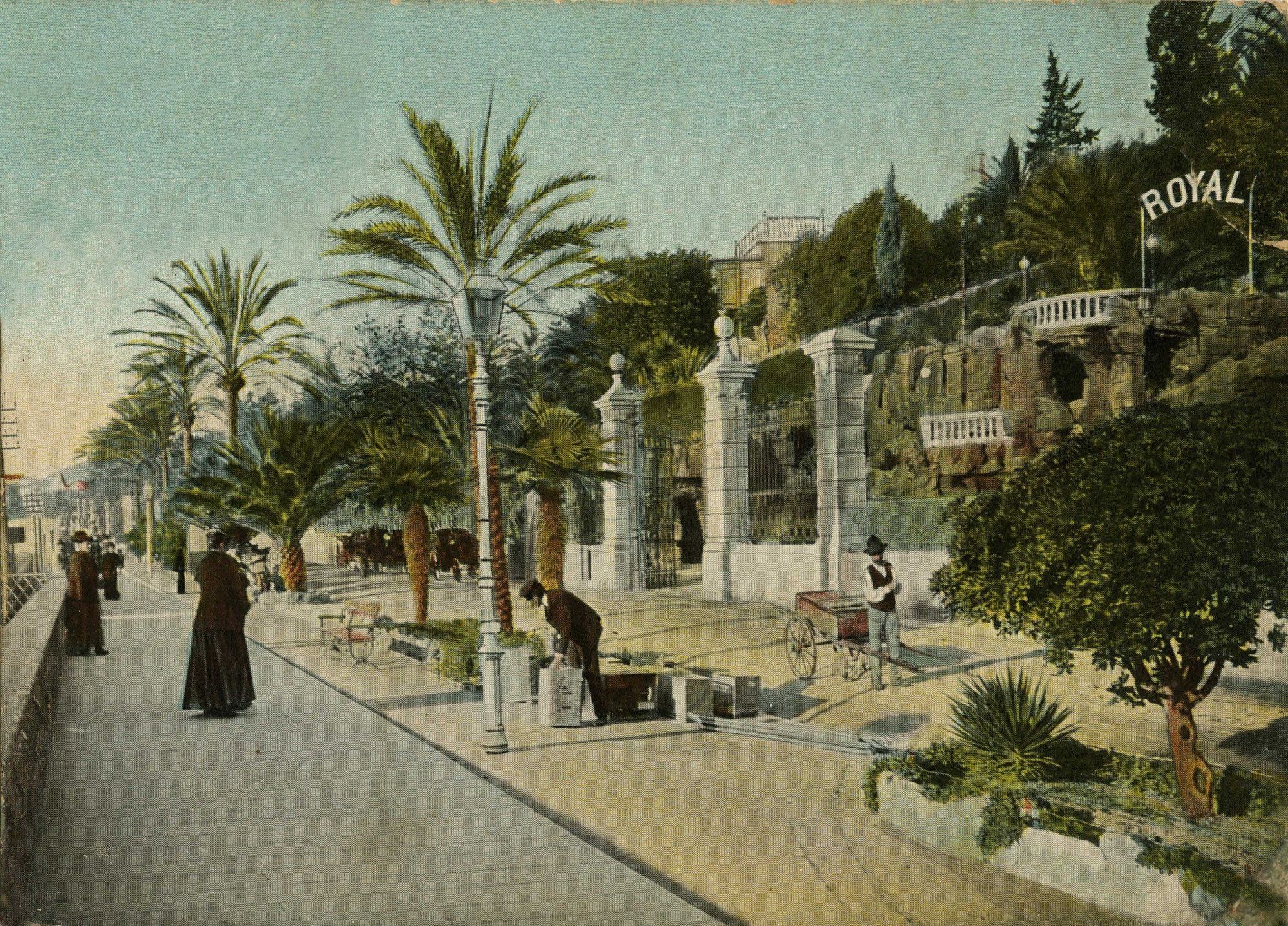 Royal Hotel Сан Ремо Удобства снимка The Royal Hotel in 1910